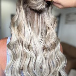 Shear Organic Extensions & Color Studio - Fresh extension install and blonding