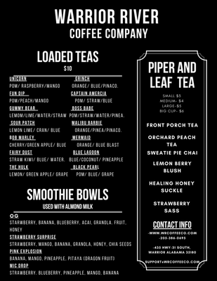 Menu photo 3 Warrior River Coffee Company Warrior, AL Menu photo 3 Warrior River Coffee Company Warrior, AL