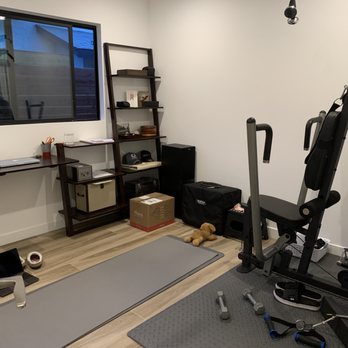 The Shade Store - Office/work out area before roller blind - Shades & Blinds Near Me - Long Beach, California