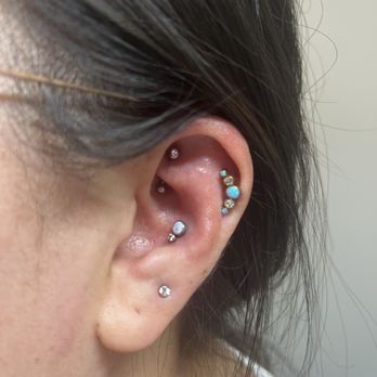 Sacred Soul Studio - Rook, conch, lobe piercings - Tattoo Near Me - Union City, California