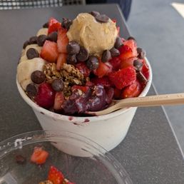 PB and Chocolate Acai bowl.. delicious!