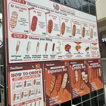 Two Hands Corn Dogs - Menu - Fast Food Near Me - Lakewood, California Two Hands Corn Dogs - Menu - Fast Food Near Me - Lakewood, California