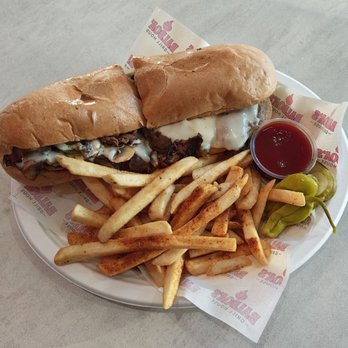 Balboa's Grill House - Philly Cheese with french fries - Mediterranean Near Me - San Diego, California Balboa's Grill House - Philly Cheese with french fries - Mediterranean Near Me - San Diego, California