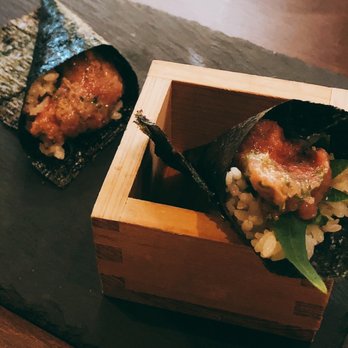 Edoko Omakase - Hand roll Toro Yuzu Caviar! - Sushi Bars Near Me - Irving, Texas