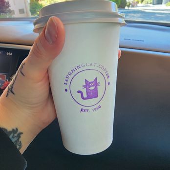 Laughing Cat Coffee - The Grasshopper (pistachio syrup and white chocolate) with oatmilk like the Dubai chocolate bar but with white chocolate - Coffee & Tea Near Me - Reno, Nevada Laughing Cat Coffee - The Grasshopper (pistachio syrup and white chocolate) with oatmilk like the Dubai chocolate bar but with white chocolate - Coffee & Tea Near Me - Reno, Nevada