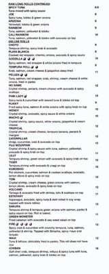 Menu photo 4 Amerikan Ni Sushi Minden, NV