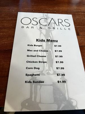 Menu photo 5 Oscar's Pub & Grill Limon, CO