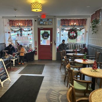 48 Main Cafe & Creperie - Seating and front door - Creperies Near Me - Meredith, New Hampshire 48 Main Cafe & Creperie - Seating and front door - Creperies Near Me - Meredith, New Hampshire