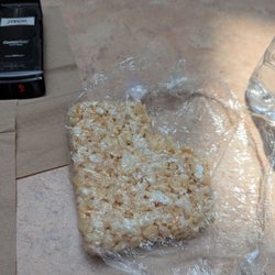 Acro Cafe - my partially eaten rice krispie treat