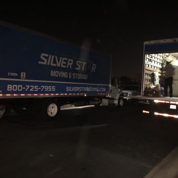 Silver Star Moving and Storage - 2 moving trucks unloading - Movers Near Me - Gardena, California