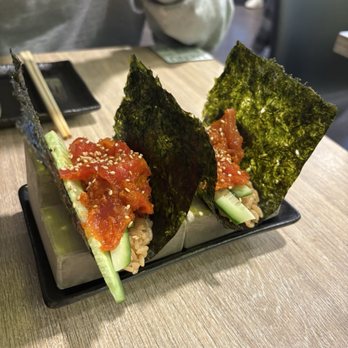 Yuubi Sushi - Spicy Tuna Hand Roll - Sushi Bars Near Me - Beaverton, Oregon Yuubi Sushi - Spicy Tuna Hand Roll - Sushi Bars Near Me - Beaverton, Oregon