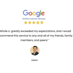 Whole U - Read client testimonials: www.wholeu.info/Testimonials
