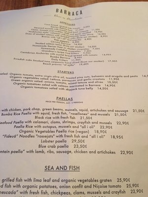 Menu photo 2 Barraca Barcelona, B