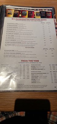 Menu photo 2 BJ's Restaurant & Brewhouse Escondido, CA