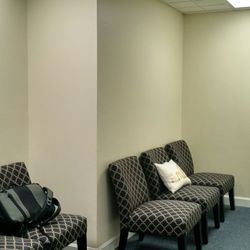 Dean B Buxton, DDS - Comfy waiting area with adorable "smile" pillows