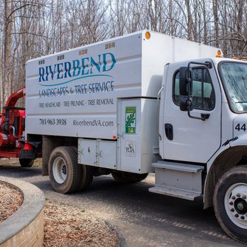 Riverbend Landscapes & Tree Service - a white truck parked in a driveway - Snow Removal Near Me - Sterling, Virginia Riverbend Landscapes & Tree Service - a white truck parked in a driveway - Snow Removal Near Me - Sterling, Virginia