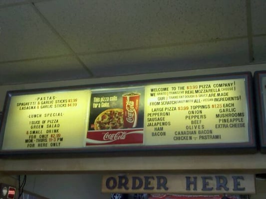 Menu photo 7 3.99 Pizza Co West Covina, CA
