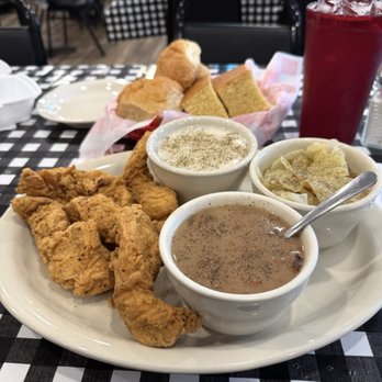 Mel's Country Cafe - Chicken Tenders, pintos and cabbage. - Southern Near Me - Tomball, Texas Mel's Country Cafe - Chicken Tenders, pintos and cabbage. - Southern Near Me - Tomball, Texas
