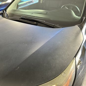 Paint Pro's - Other side of the hood before the work. - Body Shops Near Me - Tarzana, California