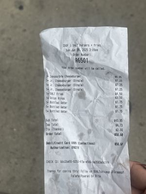 SALT burgers + fries by null