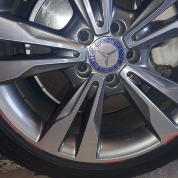 Wheel Repair Performance - BEFORE - All curb rashes highlighted in red - Wheel & Rim Repair Near Me - San Jose, California Wheel Repair Performance - BEFORE - All curb rashes highlighted in red - Wheel & Rim Repair Near Me - San Jose, California