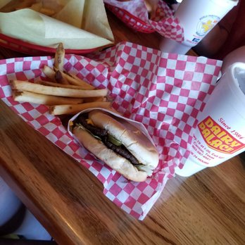 Dairy Palace - Cheeseburger with jalapenos and grilled onions. - Burgers Near Me - Canton, Texas