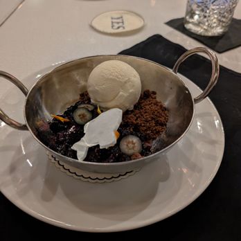 Herb & Wood - Lemon and blueberry sundae - New American Near Me - San Diego, California Herb & Wood - Lemon and blueberry sundae - New American Near Me - San Diego, California