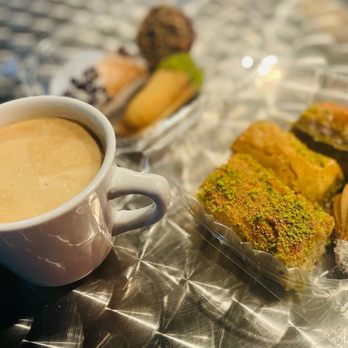 Baklovah Bakery - a cup of coffee and pastries - Desserts Near Me - San Antonio, Texas