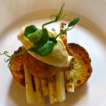 The Richmond Arms - Char-grilled white asparagus and a poached egg - Pubs Near Me - Chichester, WSX