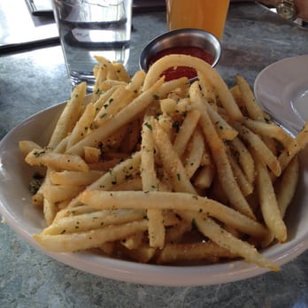 Wild River Grille - Loved the red pepper sauce with the garlic fries! - New American Near Me - Reno, Nevada