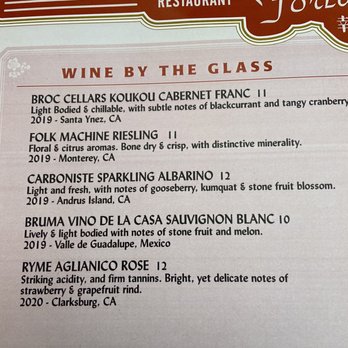 Fortunate Son - Wine list - Chinese Near Me - San Diego, California Fortunate Son - Wine list - Chinese Near Me - San Diego, California