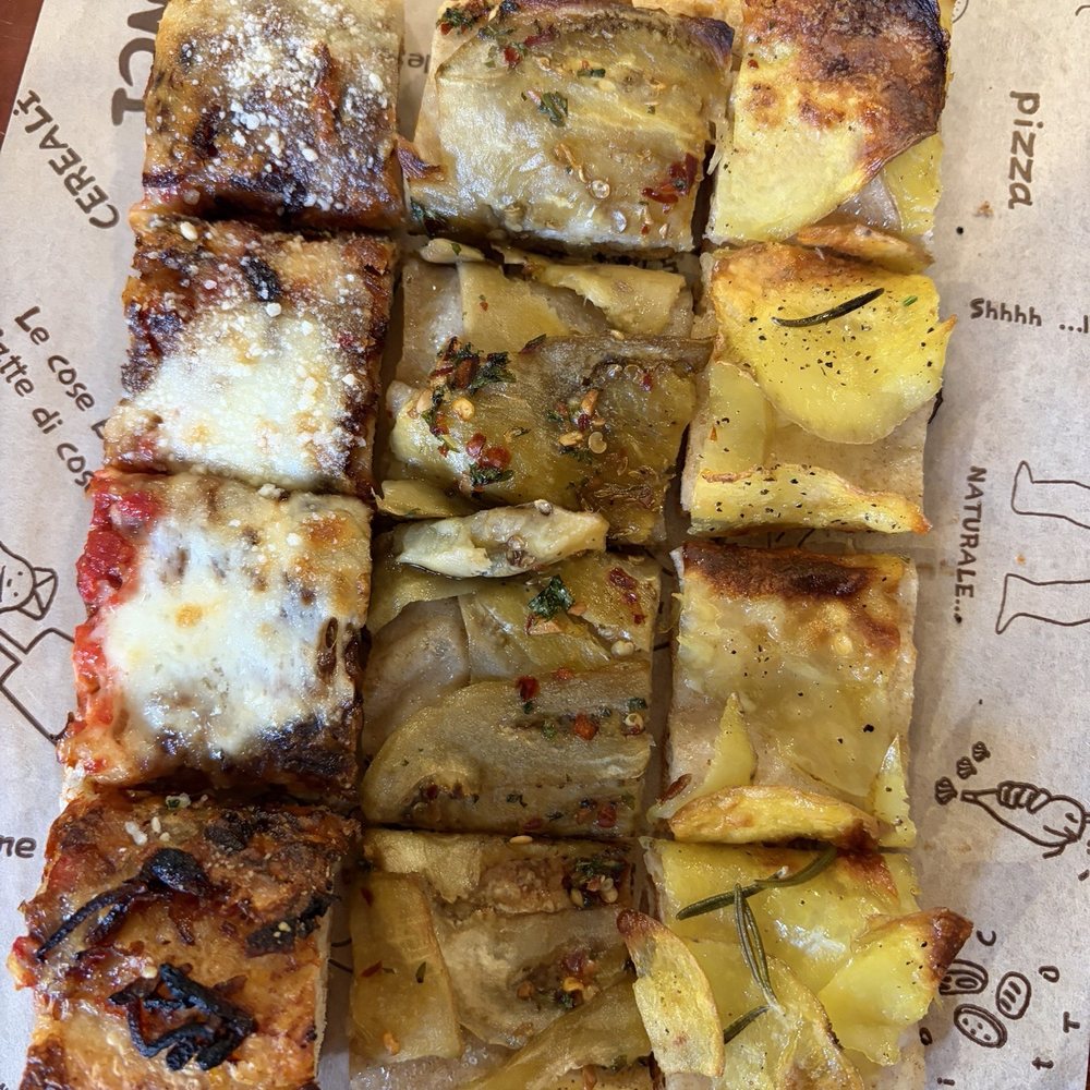 Crispy onion, Spicy Eggplant, rosemary potato