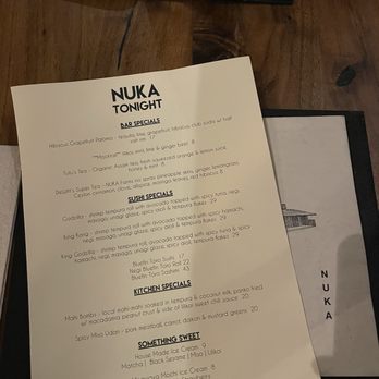 Nuka - Specials Menu - Sushi Bars Near Me - Haiku-Pauwela, Hawaii Nuka - Specials Menu - Sushi Bars Near Me - Haiku-Pauwela, Hawaii