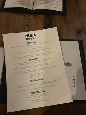 Menu photo 3 Nuka Haiku-Pauwela, HI Menu photo 3 Nuka Haiku-Pauwela, HI