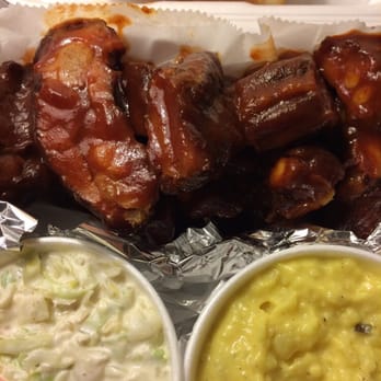 Ms. Piggies Smokehouse - Rib tips with awesome coleslaw and potato salad - Barbeque Near Me - Saint Louis, Missouri Ms. Piggies Smokehouse - Rib tips with awesome coleslaw and potato salad - Barbeque Near Me - Saint Louis, Missouri