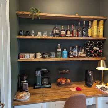 Just Caulk It - Built in Bar Shelving - Handyman Near Me - Dublin, Ohio Just Caulk It - Built in Bar Shelving - Handyman Near Me - Dublin, Ohio