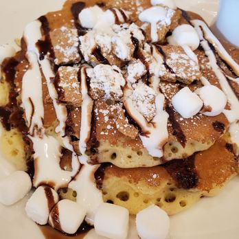 Yolk - South Loop - S'mores pancakes - Breakfast & Brunch Near Me - Chicago, Illinois Yolk - South Loop - S'mores pancakes - Breakfast & Brunch Near Me - Chicago, Illinois