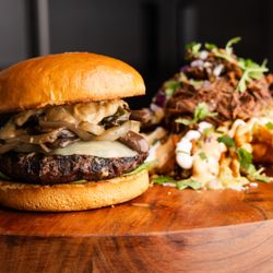 Red 88 - Willows - Creamy Miso Burger + Drunken Birria Fries.