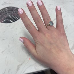 Finished manicure just before leaving