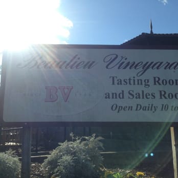 Beaulieu Vineyard - Signage - Wineries Near Me - Rutherford, California