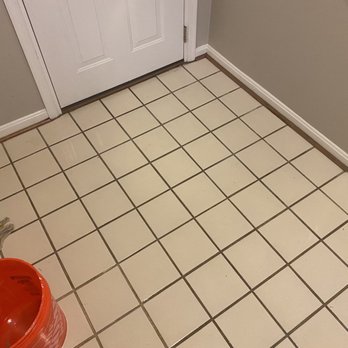NoVa Grout Works - Basement before. The grout had never been sealed and was 37 years old. I didn't have any hope for this floor. - Grout Services Near Me NoVa Grout Works - Basement before. The grout had never been sealed and was 37 years old. I didn't have any hope for this floor. - Grout Services Near Me