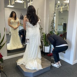 Initial fitting with Nadia in store.