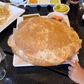 A2B Indian Vegetarian Restaurant - CHOLE BHATURE with a tiny bowl of chole - Indian Near Me - Herndon, Virginia