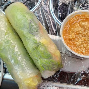 Ploy's Thai Food - Shrimp salad rolls with peanut sauce - Thai Near Me - Portland, Oregon