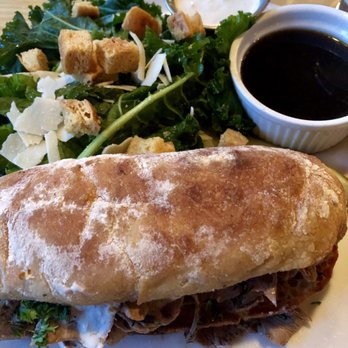 The Bench - Lamb dip. Au jus heaven. Side Caesar kale salad - Pizza Near Me - Stowe, Vermont The Bench - Lamb dip. Au jus heaven. Side Caesar kale salad - Pizza Near Me - Stowe, Vermont