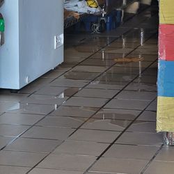 Golden Wok - Water on the floor.