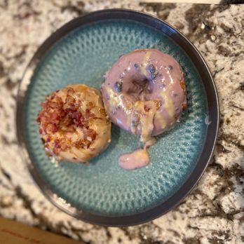 Duck Donuts - Two donuts on a saucer - Bakeries Near Me - Lynchburg, Virginia Duck Donuts - Two donuts on a saucer - Bakeries Near Me - Lynchburg, Virginia