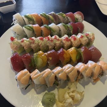 Maguro Sushi - Rainbow rolls and other samples - Japanese Near Me - Tulsa, Oklahoma