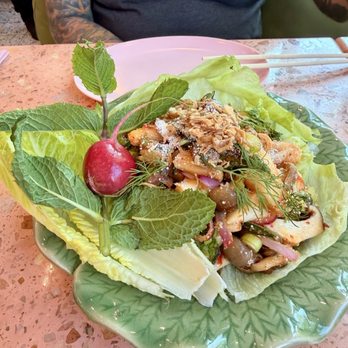 Thaim - Vegan-friendly mushroom larb - Thai Near Me - Pasadena, California