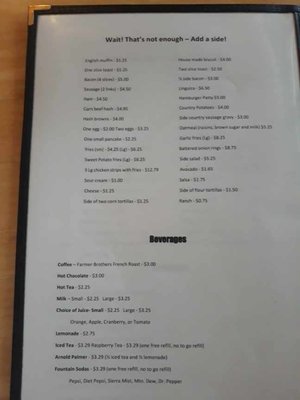 Menu photo 1 Foothills Cafe Sonora, CA